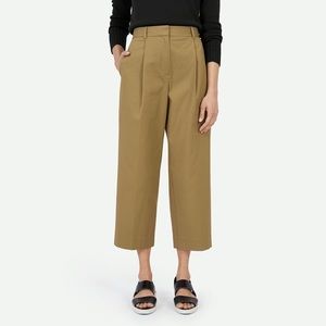 Everlane cropped twill trousers